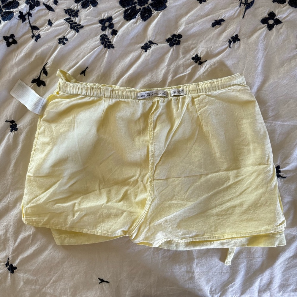 Abercrombie and fitch yellow linen skort - Picture 8 of 16